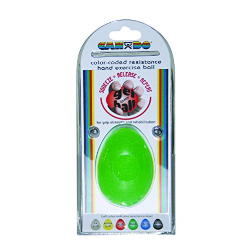 CanDo Digi-Squeeze Übungsgelball oval grün mittel