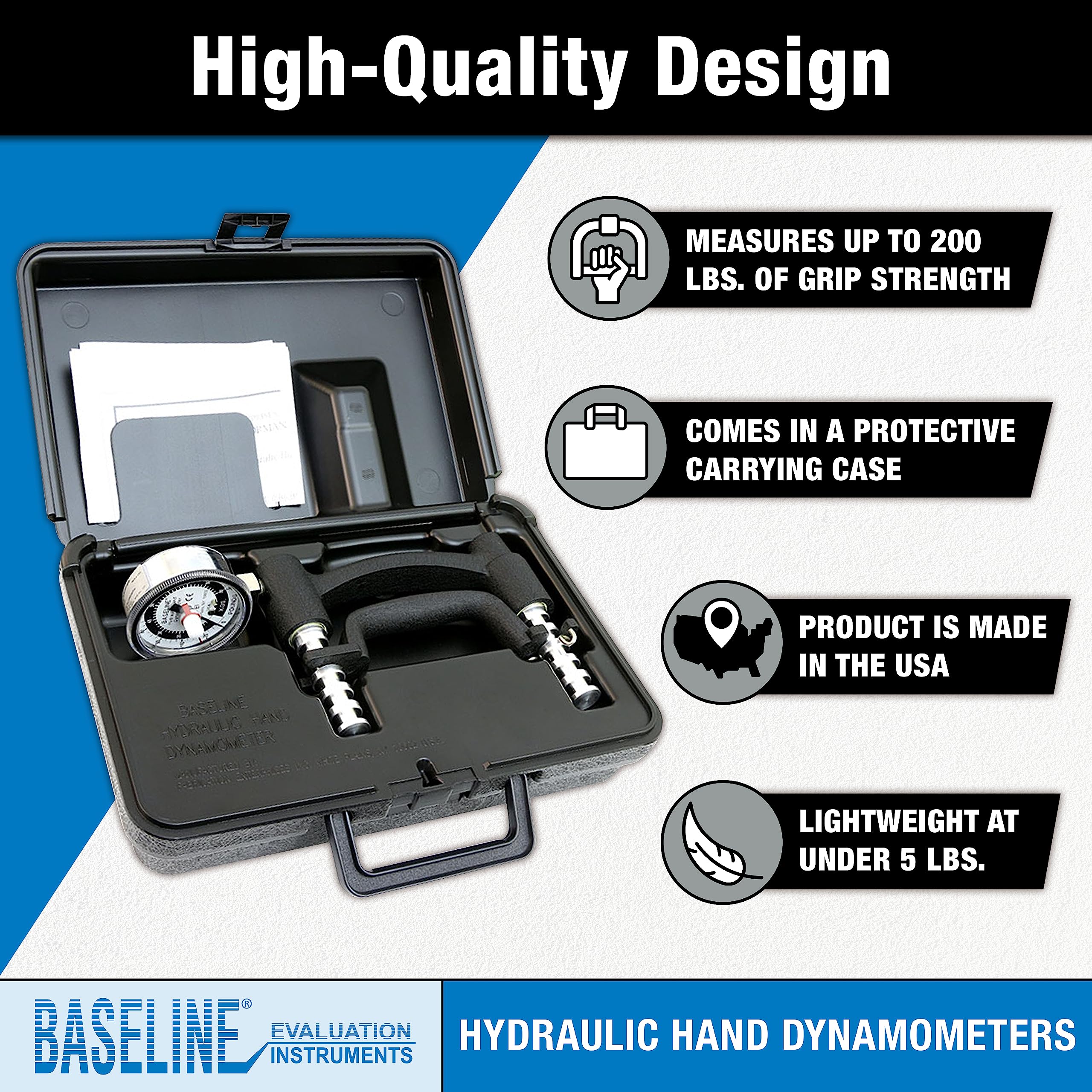Baseline HD Hand-Dynamometer 90,7 kg hydraulisch