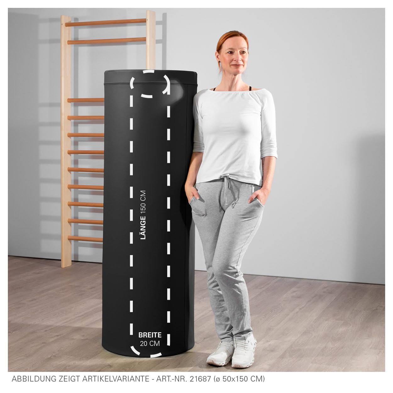 Sport-Tec Therapiegeräte Spastikerrolle 20x150 cm Lagerungsrolle Kunstleder