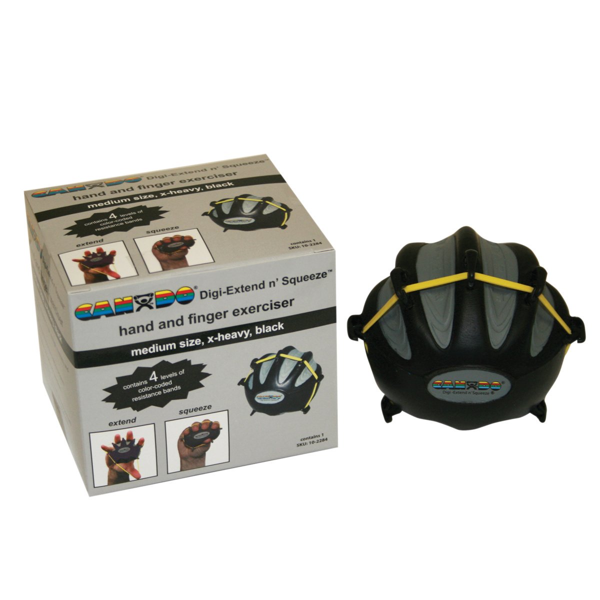 CanDo Digi-Extend'n Squeeze Handtrainer gelb extra leicht