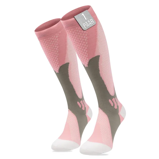 360 RELIEF Kompressionsstrümpfe rosa 1 Paar L-XL