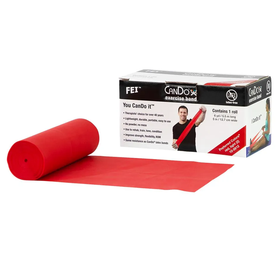 CanDo Trainingsband latexfrei 5,5 m rot leicht