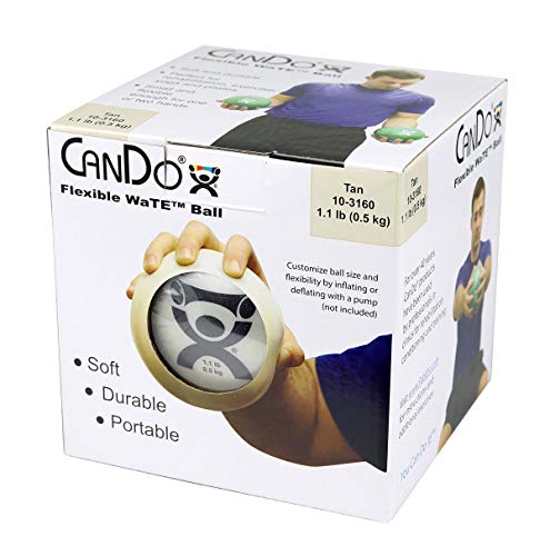 CanDo weight series Gewichtsball Medizinball 0,5 kg Beige