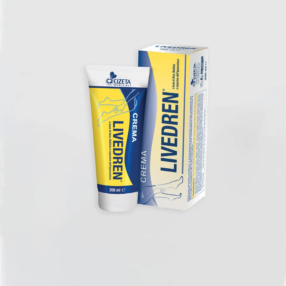 Cizeta Medicali Livedren Creme Beingel Schwere Beine 97,5% Natur
