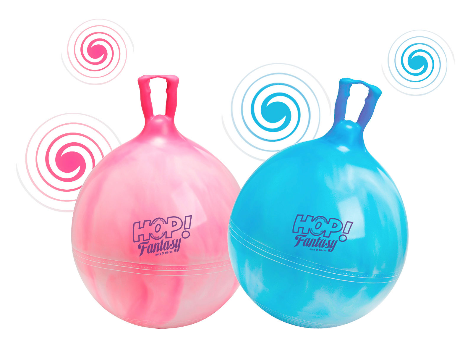 PEZZI Toys Hop Fantasy Hüpfball bunt Sky Blue