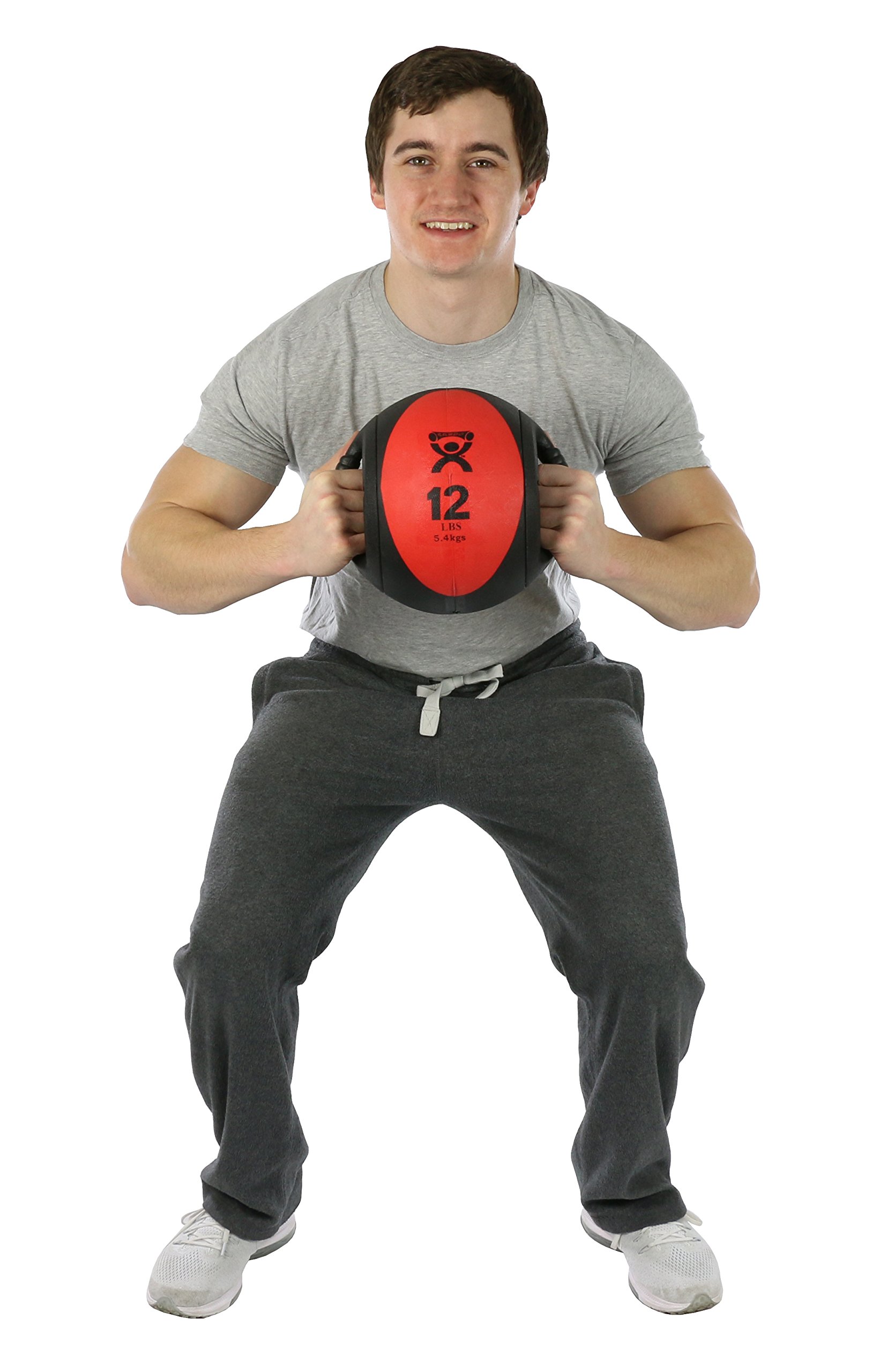 CanDo weight series Medizinball Doppelgriff 5,5 kg rot