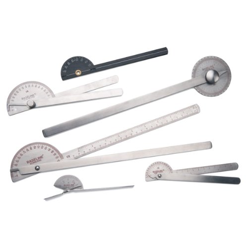 CanDo Baseline Goniometer-Set 6-teilig Edelstahl mit Koffer