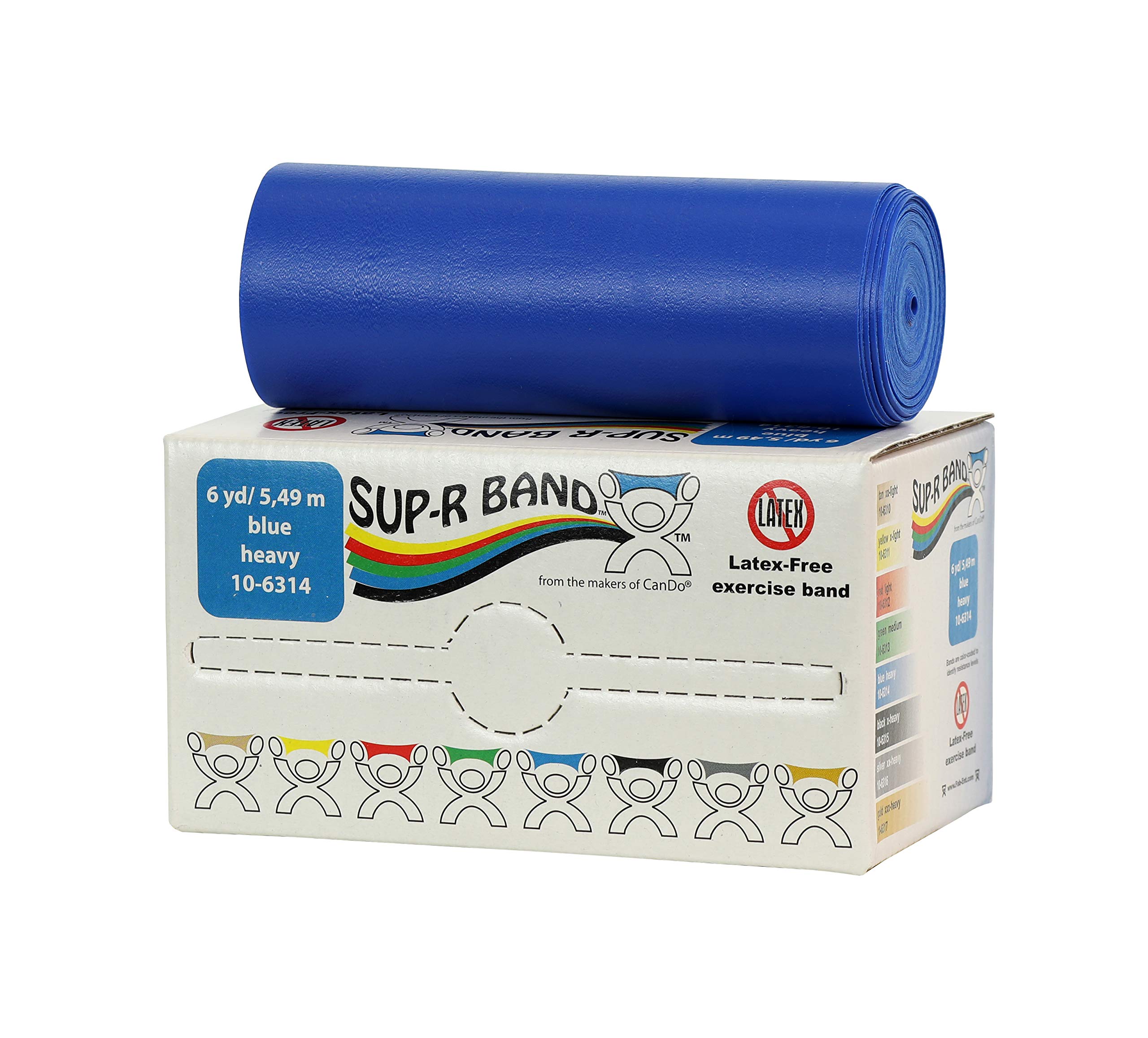 CanDo Sup-R Band Trainingsband latexfrei 5,5 m blau schwer