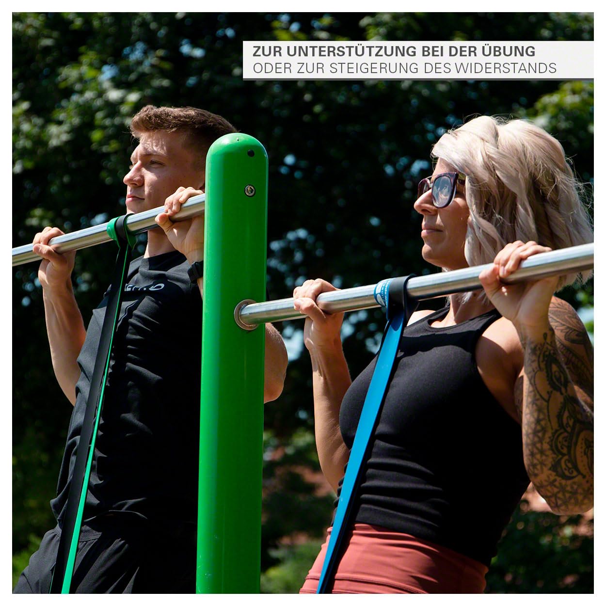 Sport-Tec Powerband-Set 5-tlg. Latex 208 cm Widerstandsbänder