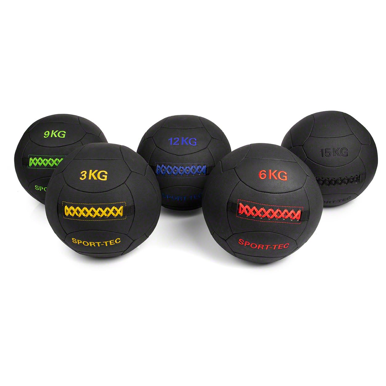 Sport-Tec Robusta Wall-Ball-Set 3-15kg 5-teilig