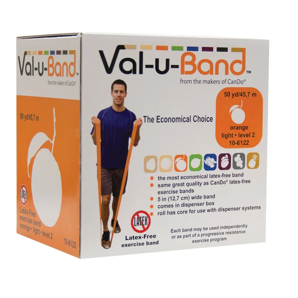 CanDo Trainingsband latexfrei 45 m orange sehr leicht