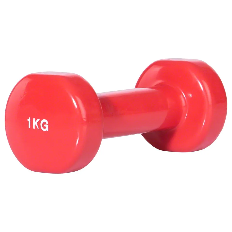Sport-Tec Fausthantel Vinylhantel 1 kg Rot Krafttraining