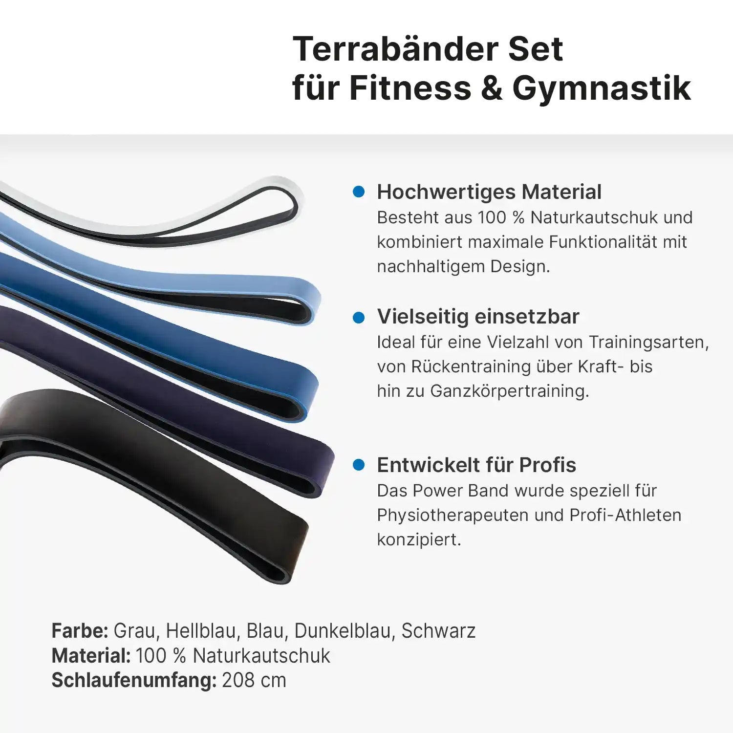 ARTZT thepro Power Bands Fitnessbänder 5er Set Classic
