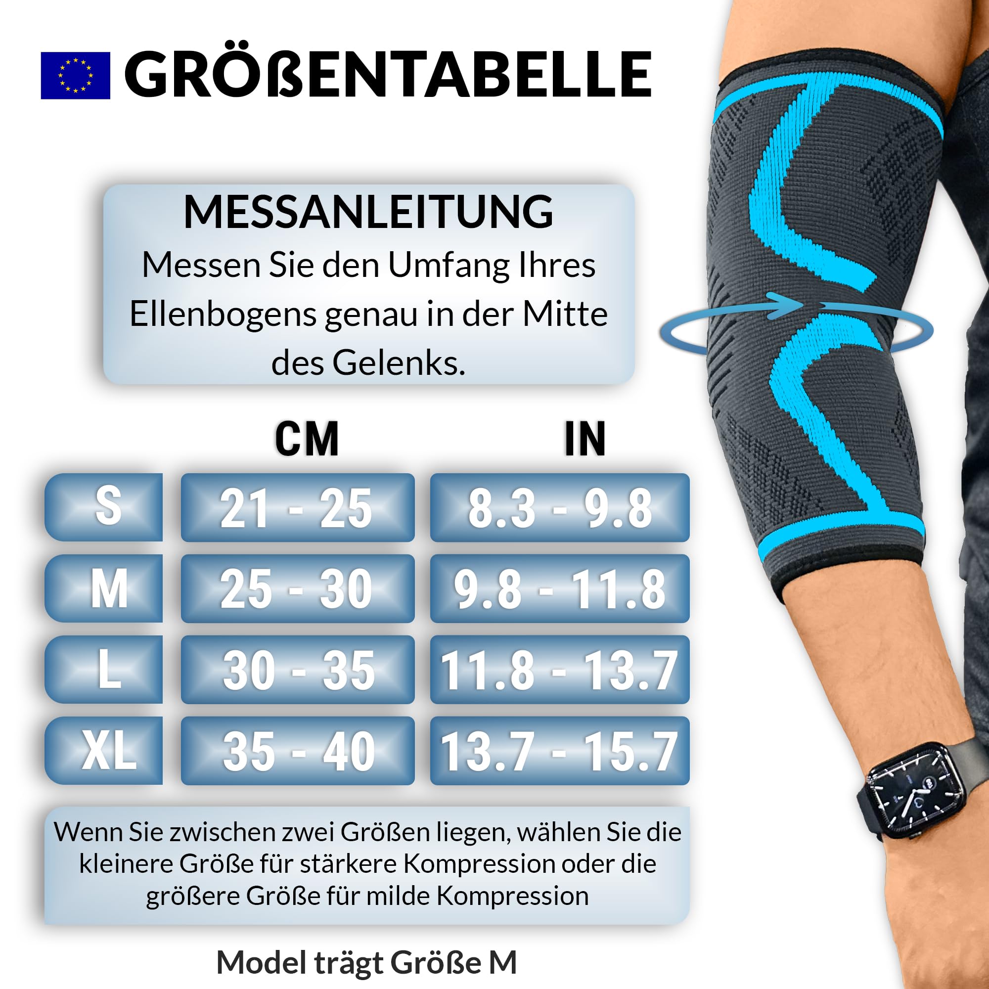 360 RELIEF Elbow Support Ellenbogenbandage S blau 1 Stück