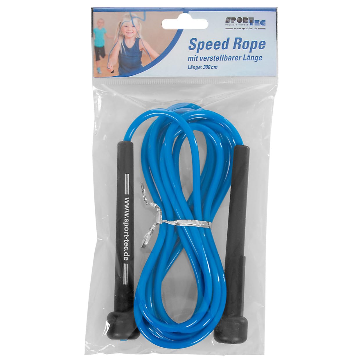 Sport-Tec Speed Rope Springseil 300 cm blau verstellbar