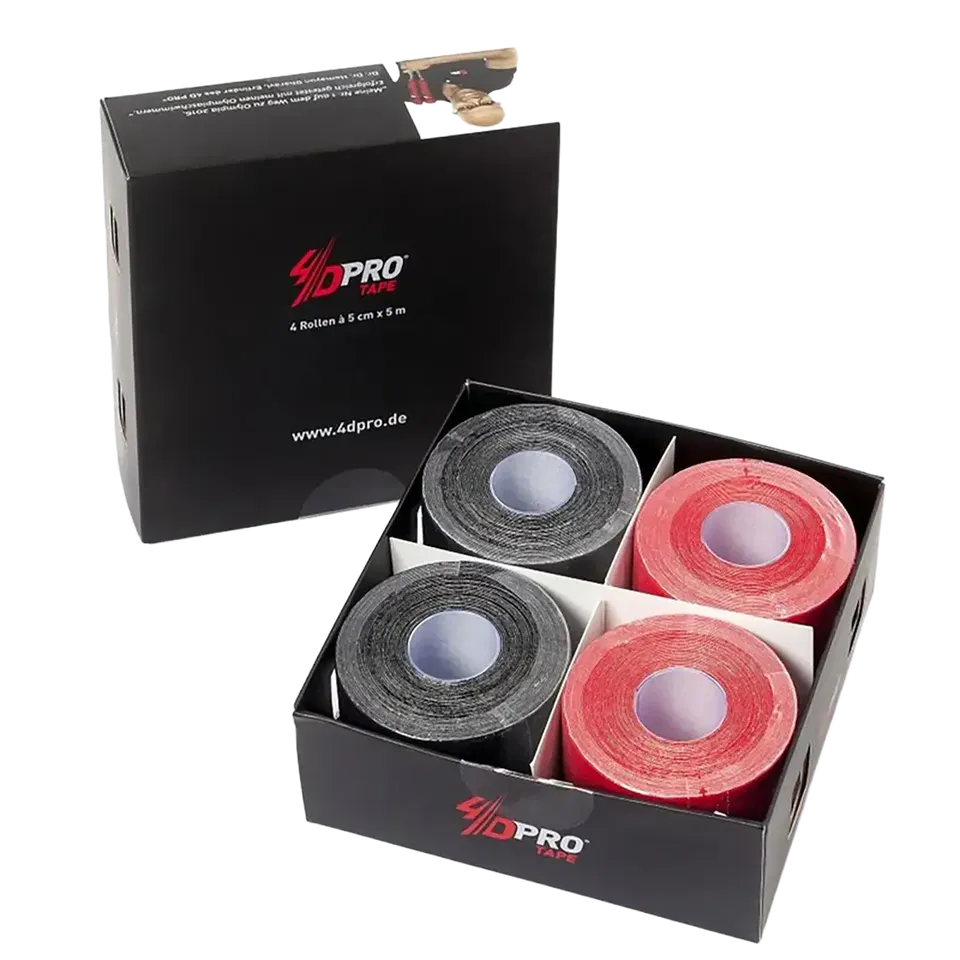 4D PRO Kinesiologisches Tape 4er-Pack Ausdauersport
