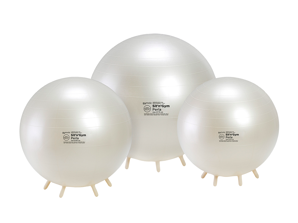 PEZZI Wellfit Sit'n'Gym Perla Gymnastikball perlweiß