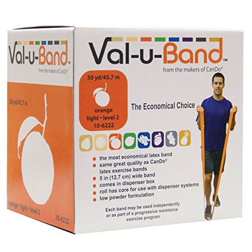 CanDo Trainingsband Gymnastikband 45 m orange sehr leicht