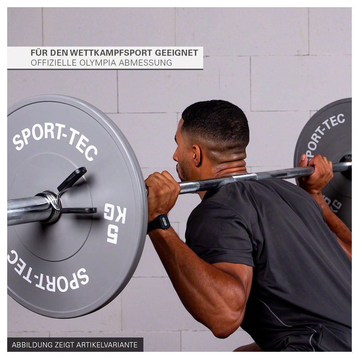 Sport-Tec Bumper Plate Hantelscheibe 10kg Grün 50mm