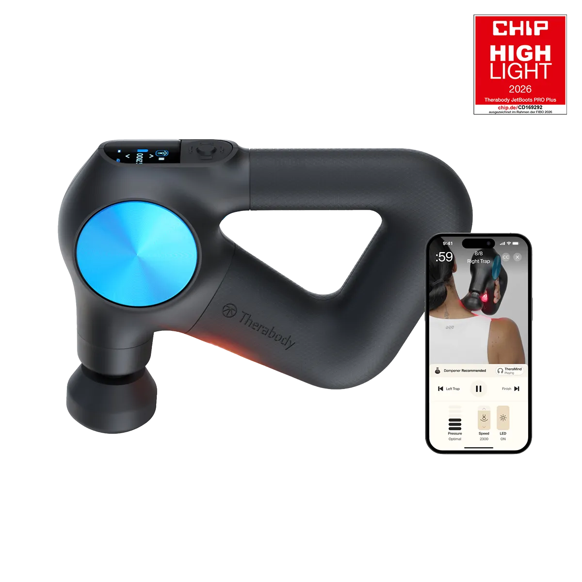 Therabody Theragun PRO Plus Massagepistole 7 Aufsätze