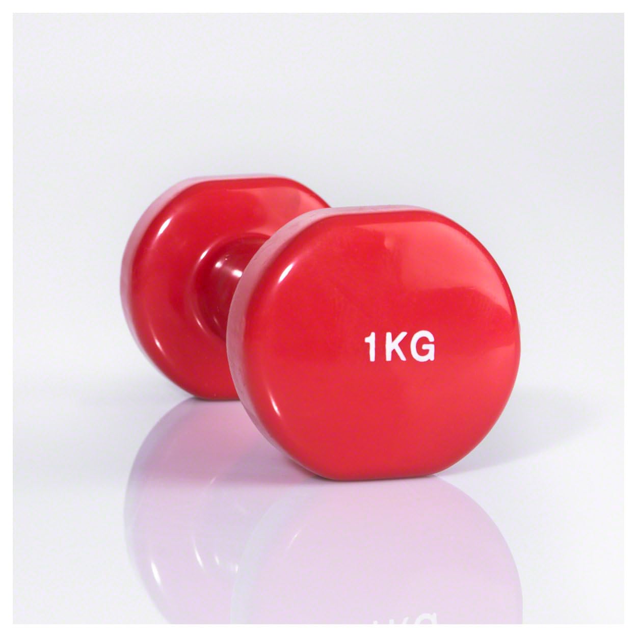 Sport-Tec Fausthantel Vinylhantel 1 kg Rot Krafttraining