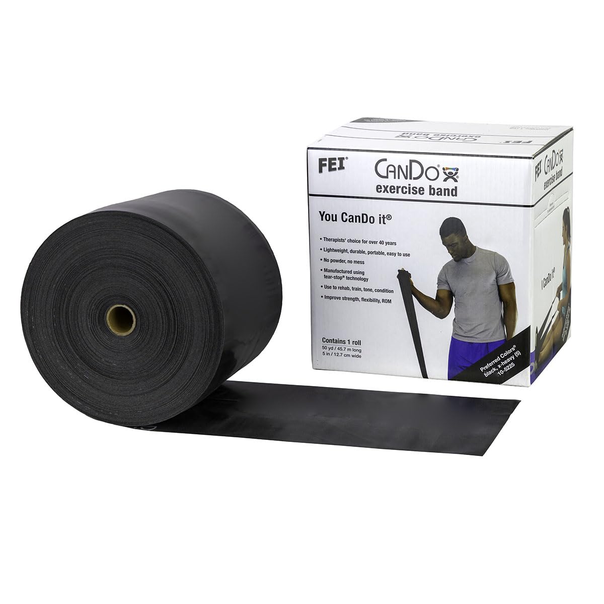 CanDo Trainingsband Spenderbox 5,5 m Gelb Sehr Leicht