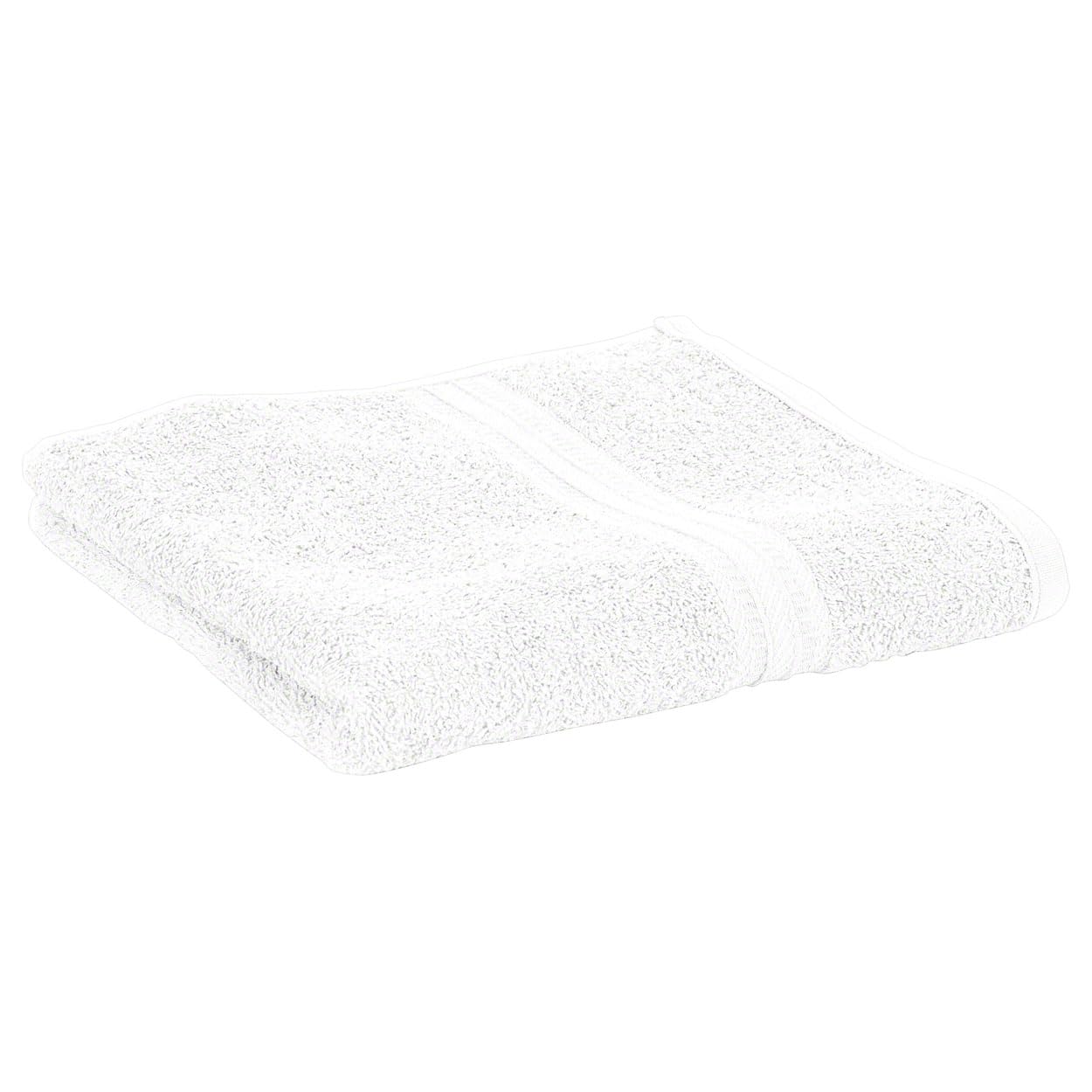 Sport-Tec Wellness Handtuch Baumwolle 100x50 cm weiß Frottee