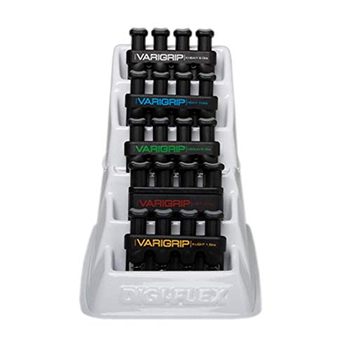 CanDo VariGrip Handtrainer 5er Set mit Ständer