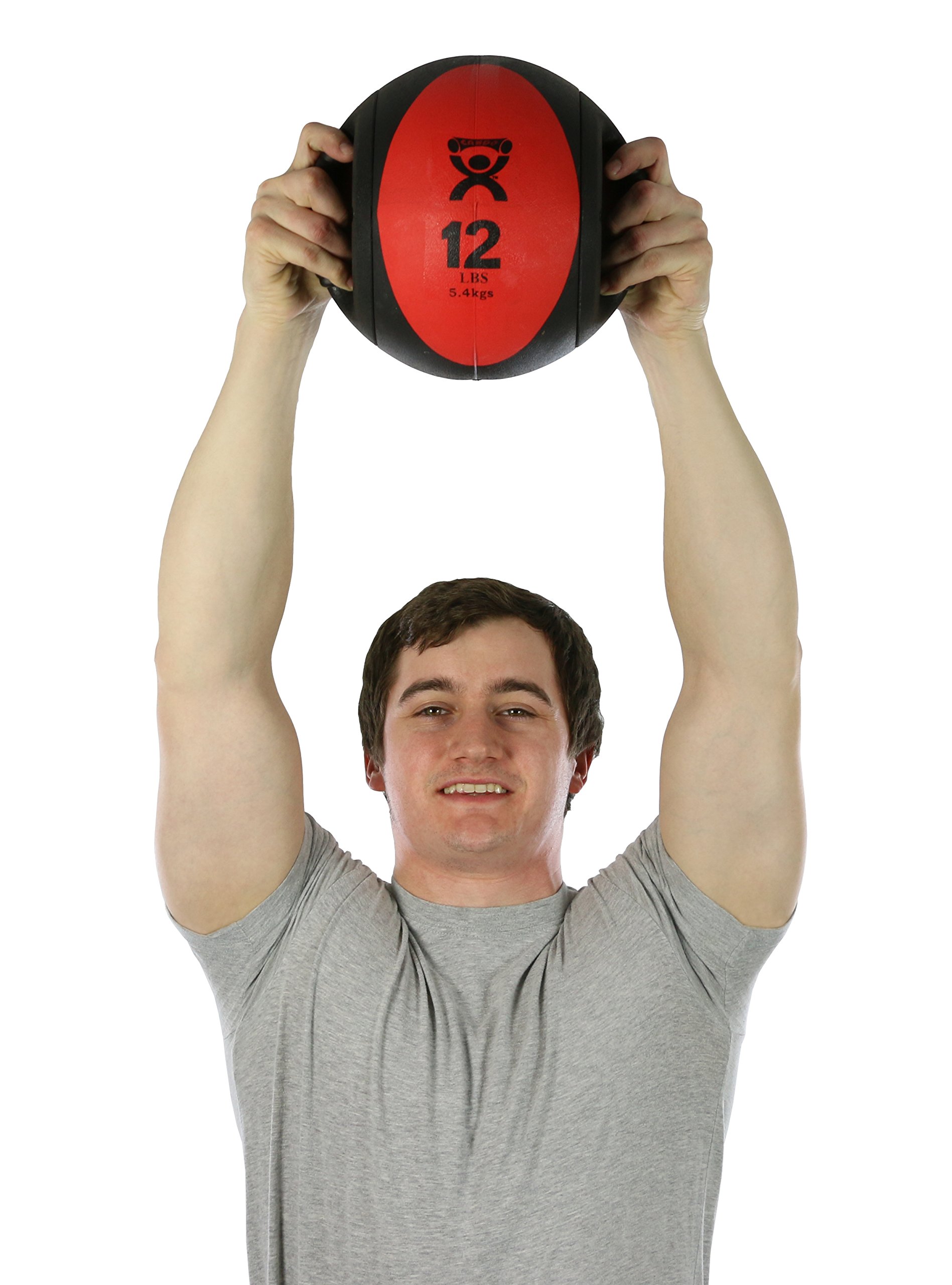 CanDo weight series Medizinball Doppelgriff 5,5 kg rot
