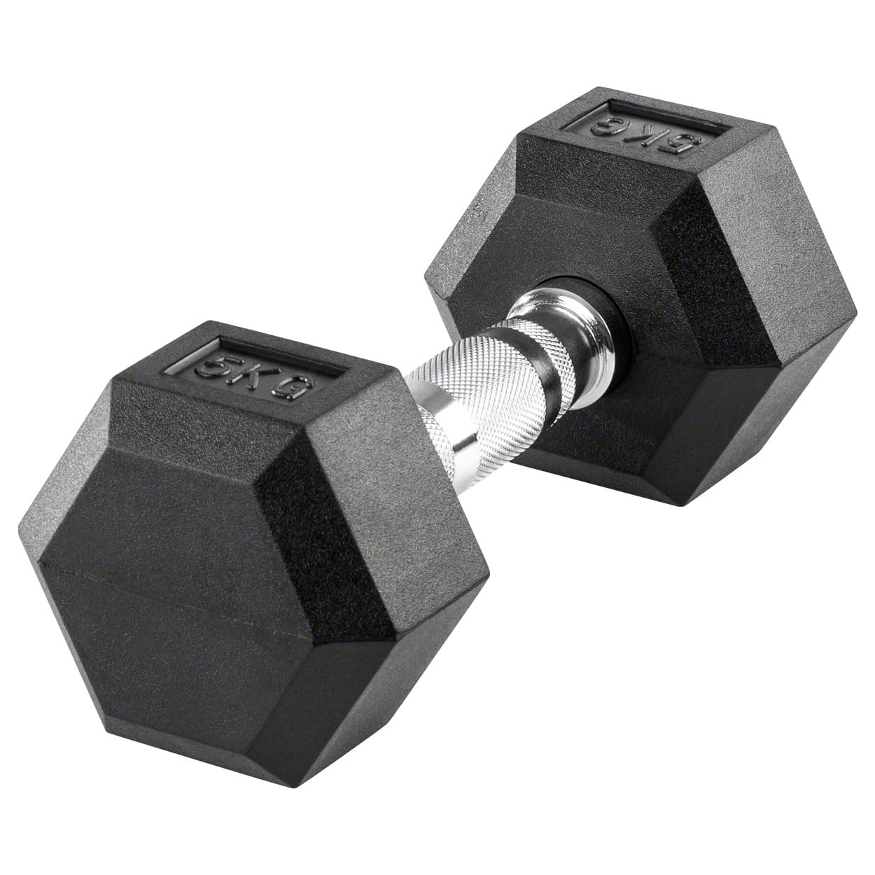 Sport-Tec Hex Kompakthantel 5 kg Gummi Kurzhantel