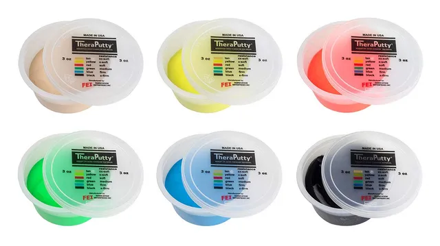 CanDo TheraPutty Therapieknete 6er-Set 170 g antimikrobiell