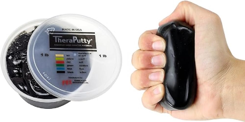 CanDo Theraputty Knetmasse 113 g schwarz sehr schwer