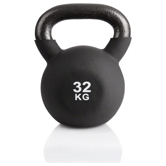 Sport-Tec Kettlebell 32 kg schwarz Gusseisen Vinyl Kugelhantel