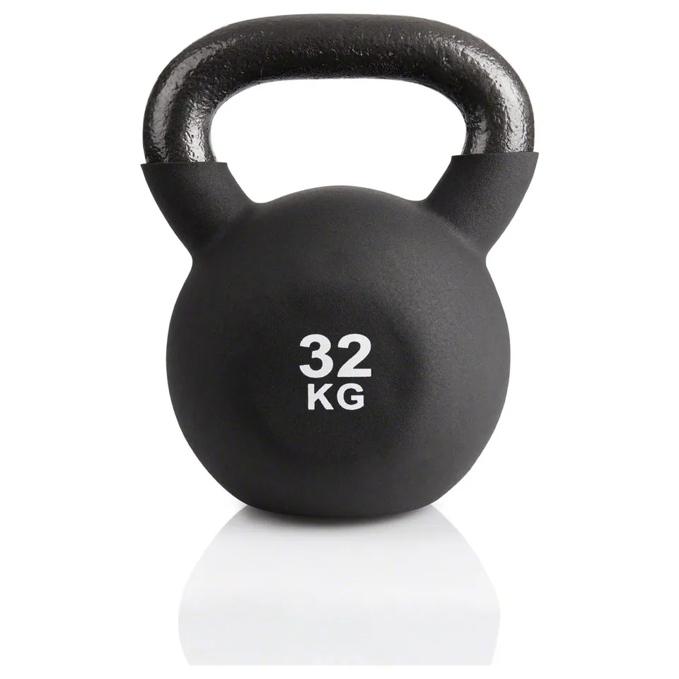 Sport-Tec Kettlebell 32 kg schwarz Gusseisen Vinyl Kugelhantel