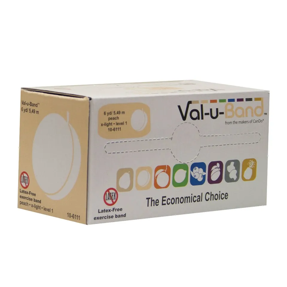 CanDo Val-u-Band Trainingsband 5,5 m pfirsich sehr leicht