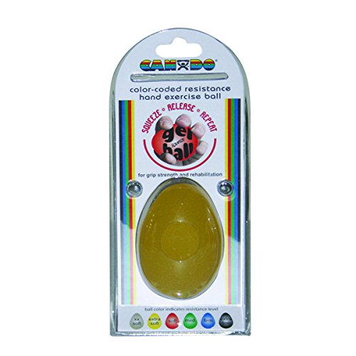 CanDo Digi-Squeeze Übungsgelball oval gelb sehr leicht