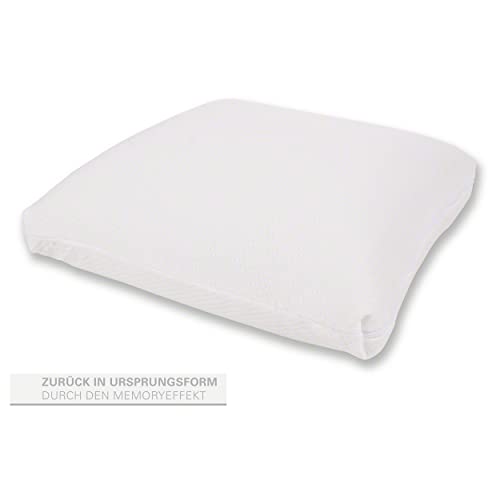 Sport-Tec Viscoline Reisekopfkissen rechteckig weiß 34x35x13