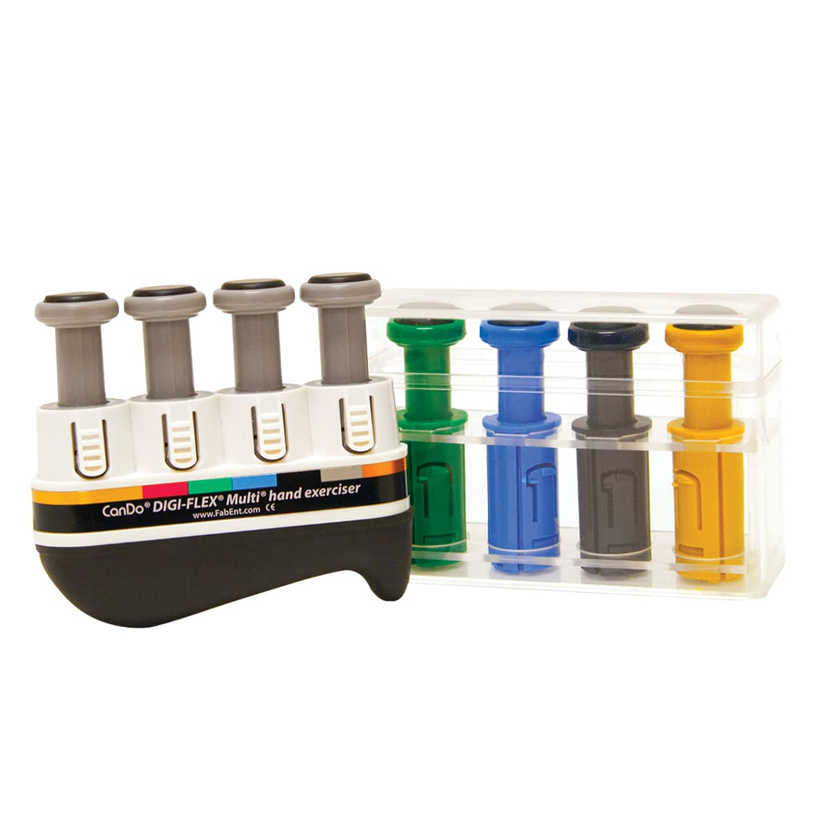 CanDo Digi-Flex Handtrainer 4x grün medium mit 8 Knöpfen