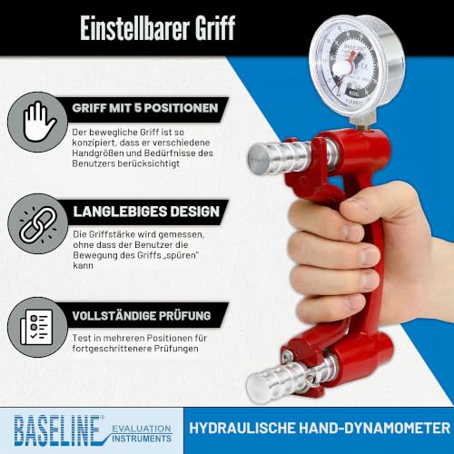 CanDo Baseline LiTE Handdynamometer hydraulisch 90,7 kg 5 Griff