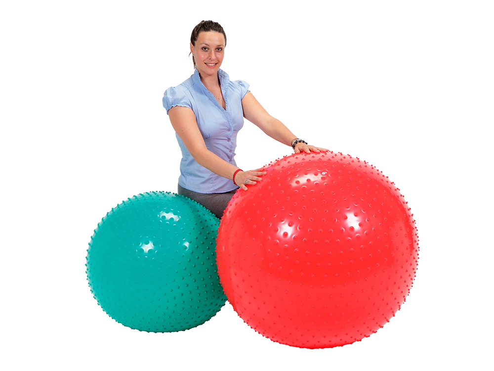 PEZZI Physiotherapy Therasensory Gymnastikball 65 cm mit Noppen