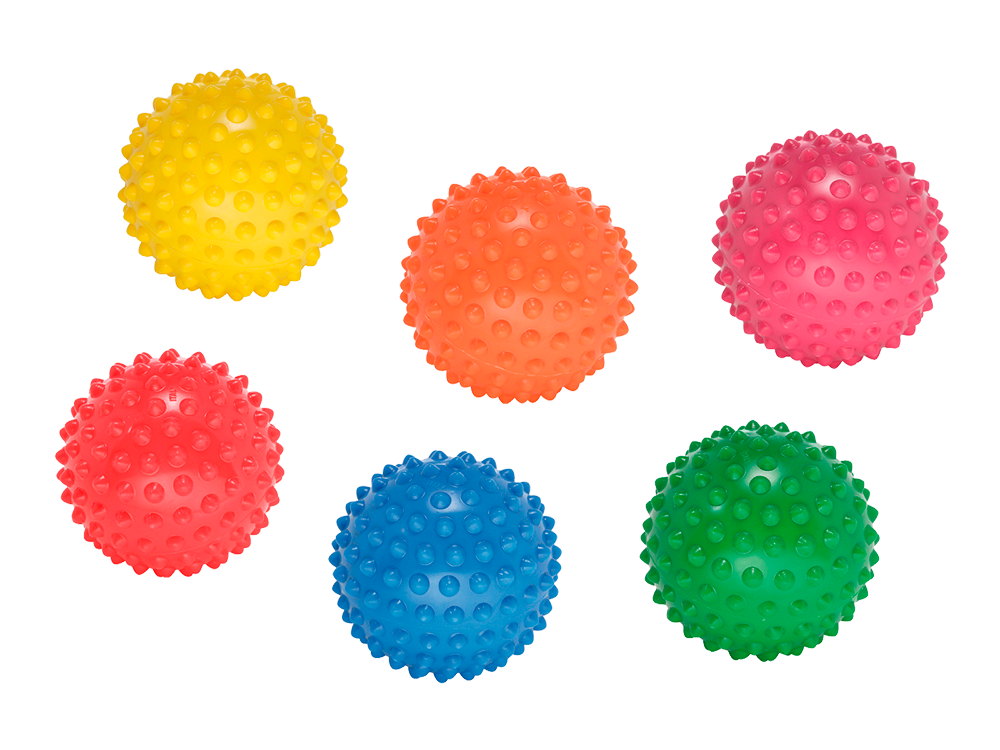 Pezzi Fitness Easy Grip Ball 6er Set bunt Noppen