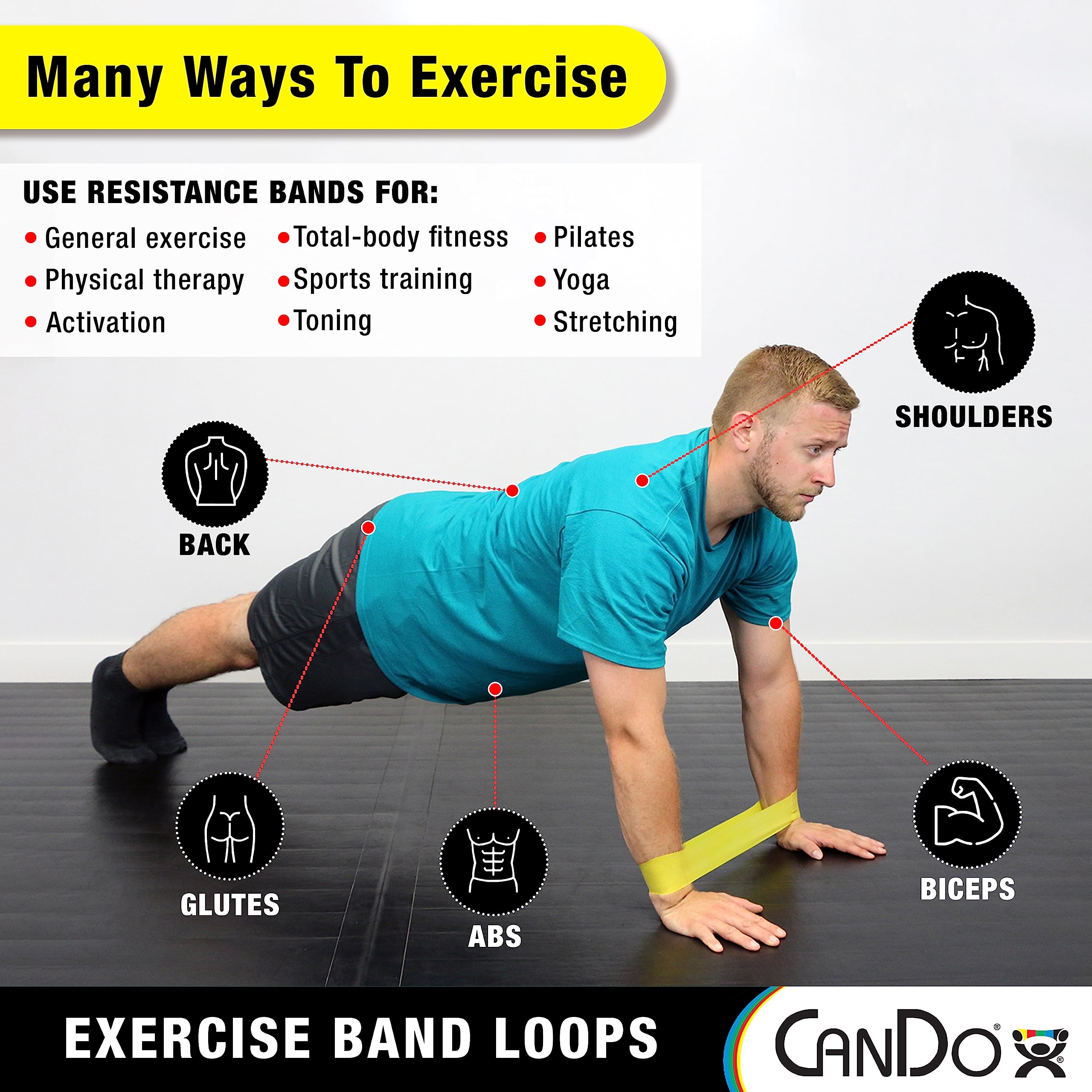 CanDo Bodytrainer Loop Gold 25,4 cm Ultra Schwer