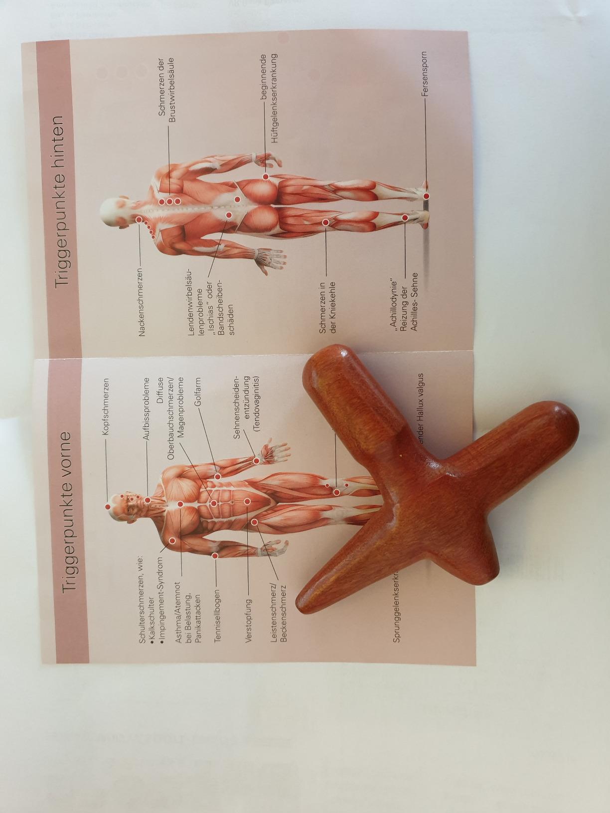 Sport-Tec Massagekreuz Holz Wellness