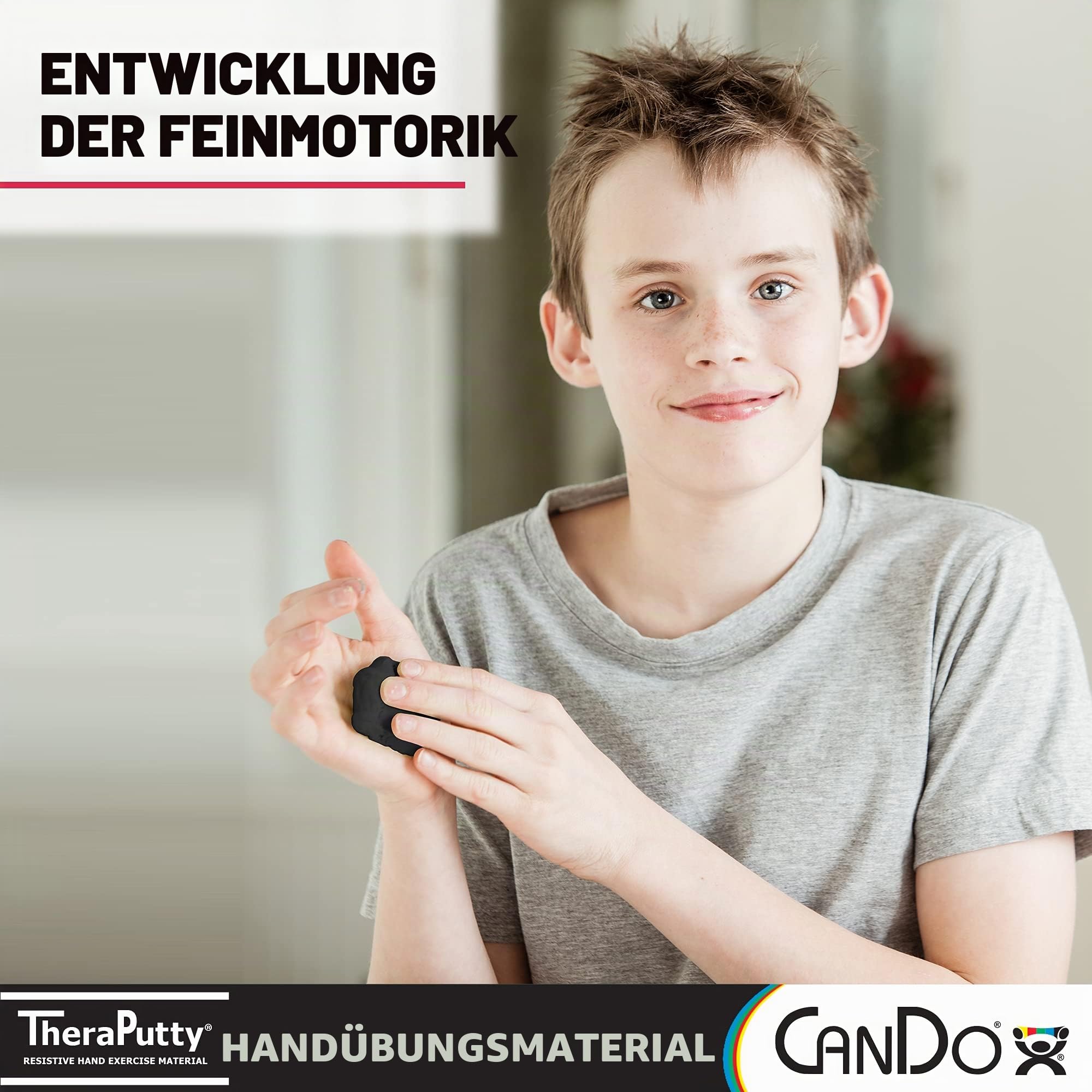 CanDo Theraputty Knetmasse 113 g schwarz sehr schwer
