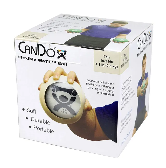 CanDo weight series Gewichtsball Medizinball 0,5 kg Beige
