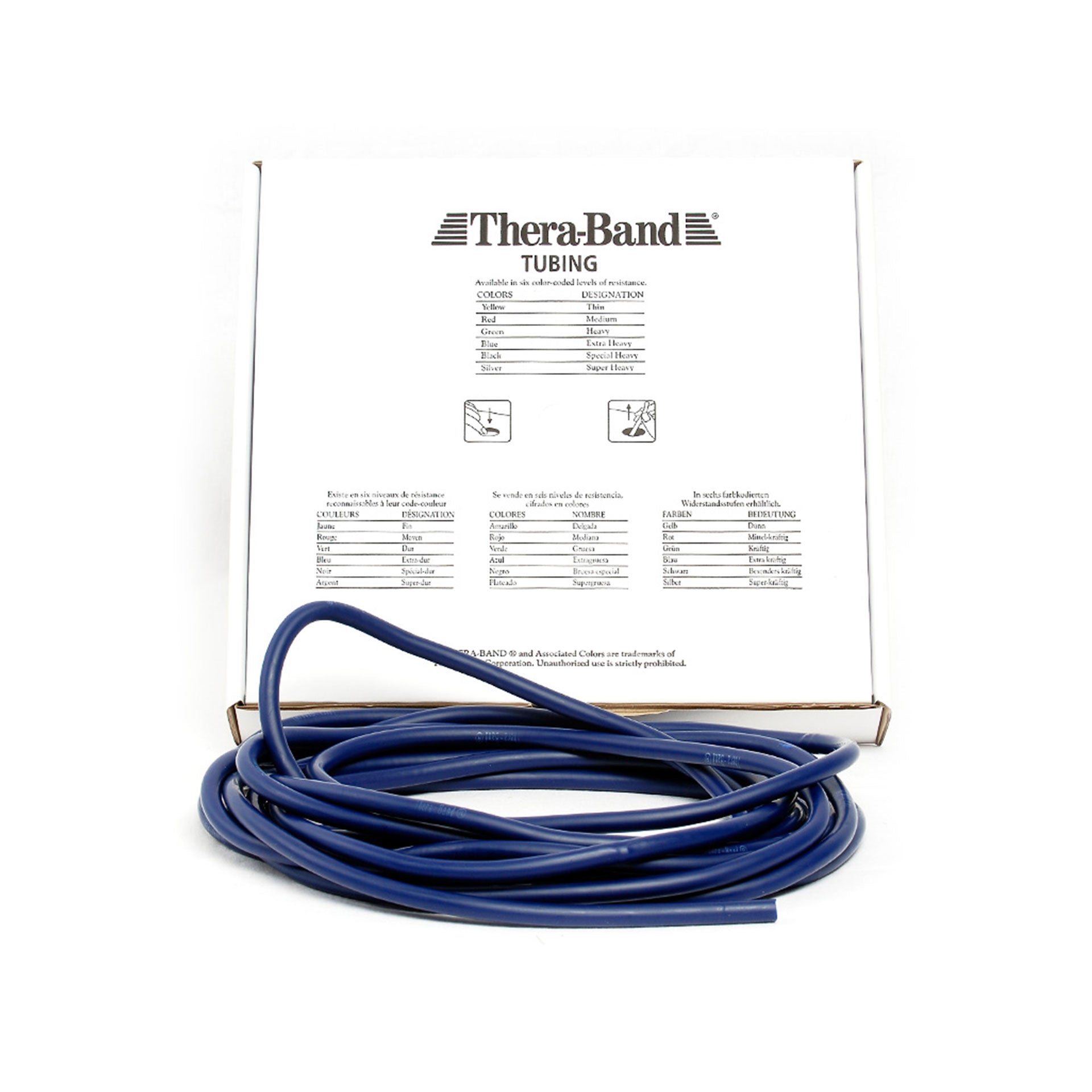 Artzt TheraBand Tubing Rolle 7,5 m Naturlatex 7 Stärken