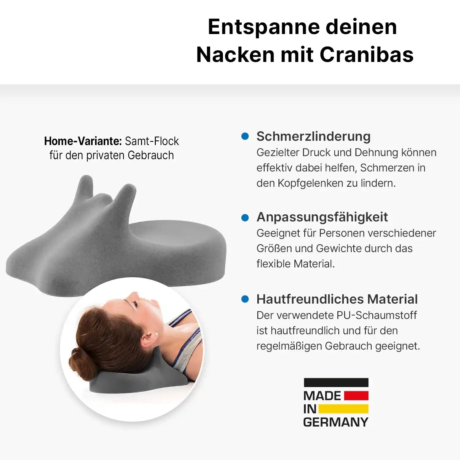 ARTZT thepro Cranibas Nackenkissen Pro Nacken Dehnung