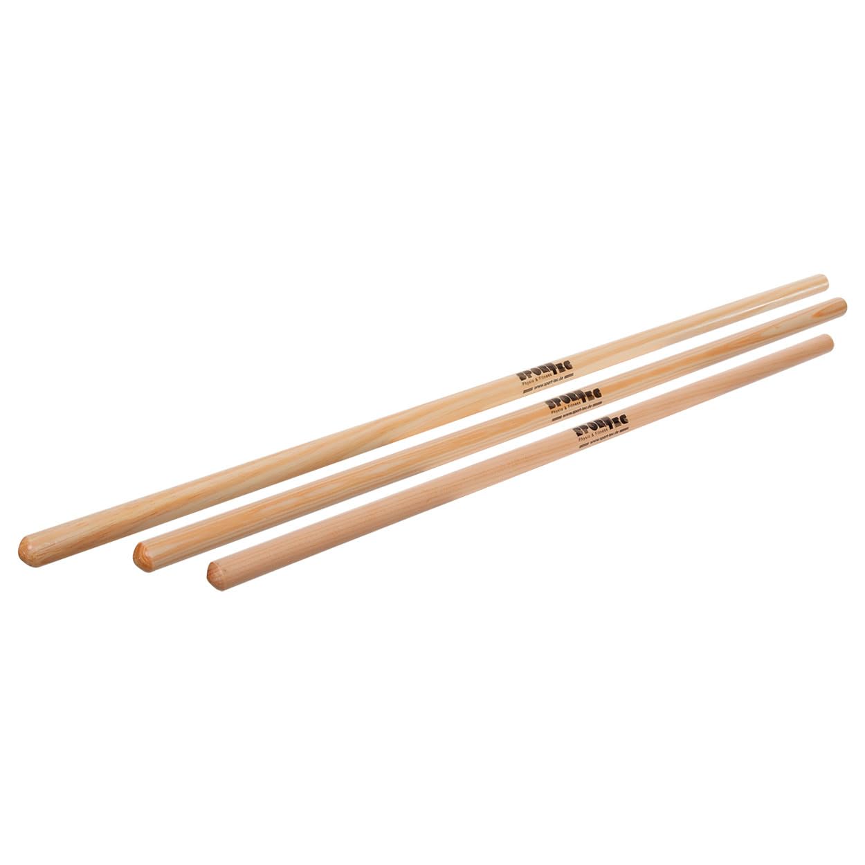 Sport-Tec Turnstab Gymnastikstab Holz 80 cm natur lackiert