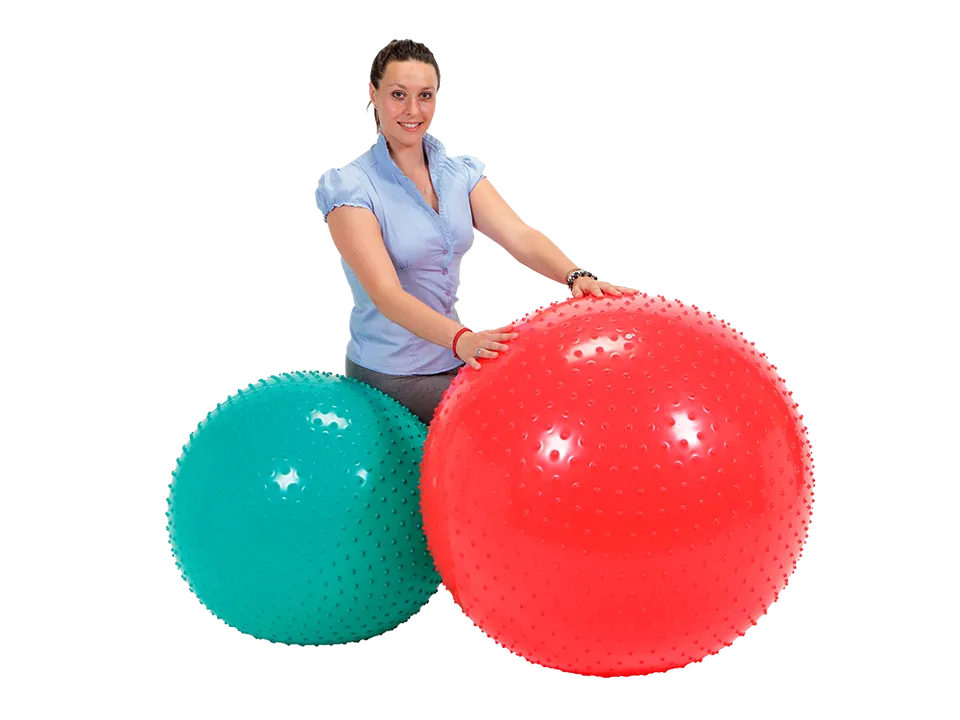 PEZZI Physiotherapy Therasensory Gymnastikball 65 cm mit Noppen
