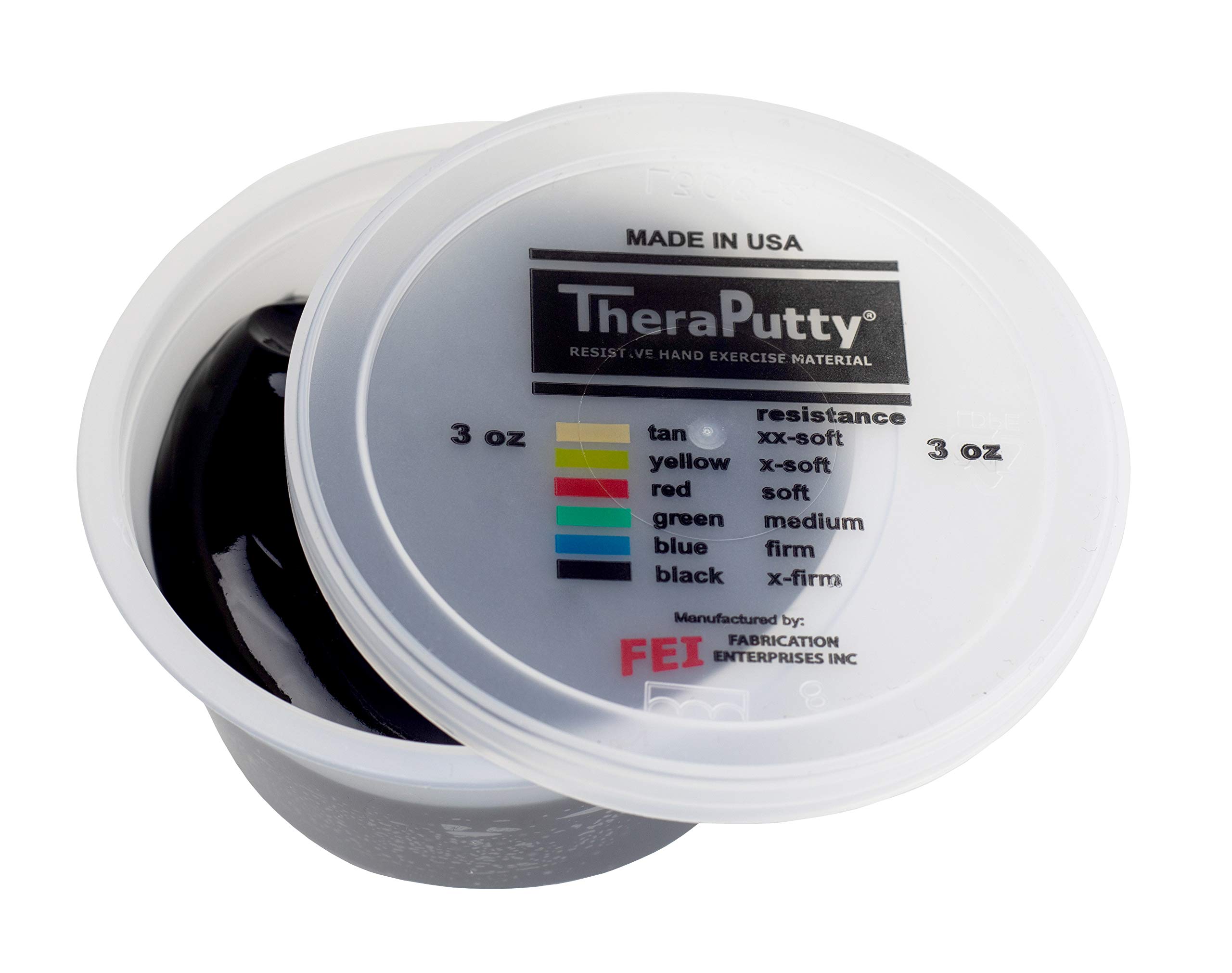 CanDo Theraputty Knetmasse 113 g schwarz sehr schwer